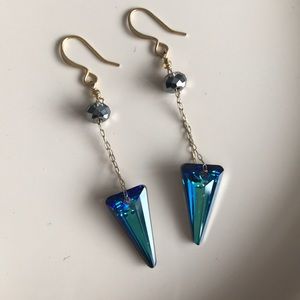 Crystal drop earrings